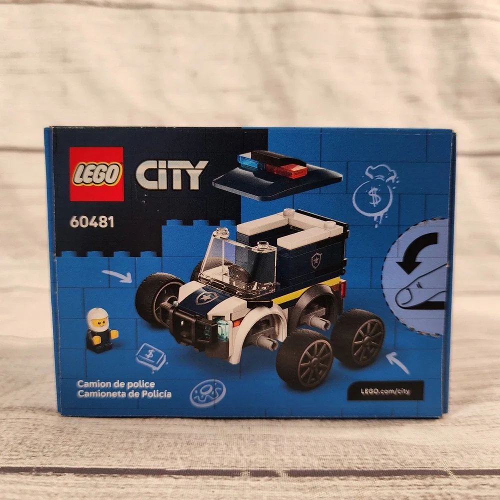 LEGO City Fire Truck 60482 and Police Truck 60481 Great Vehicles Set Bundle New